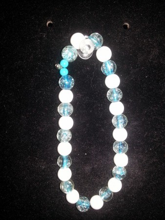 Blue/White Stackable Bracelet